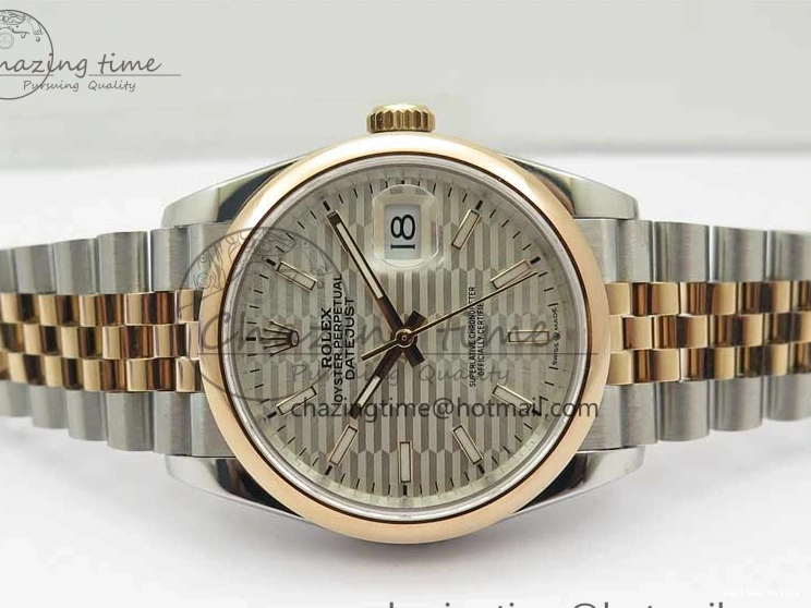 0123 TravelReady DateJust 36 SS RG 126201 BP Maker 1:1 Best Edition Silver Dial on Jubilee Bracelet 2506